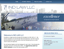 Tablet Screenshot of indlawllc.com